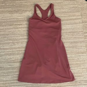 Girlfriend collective Lola dress in fig size S